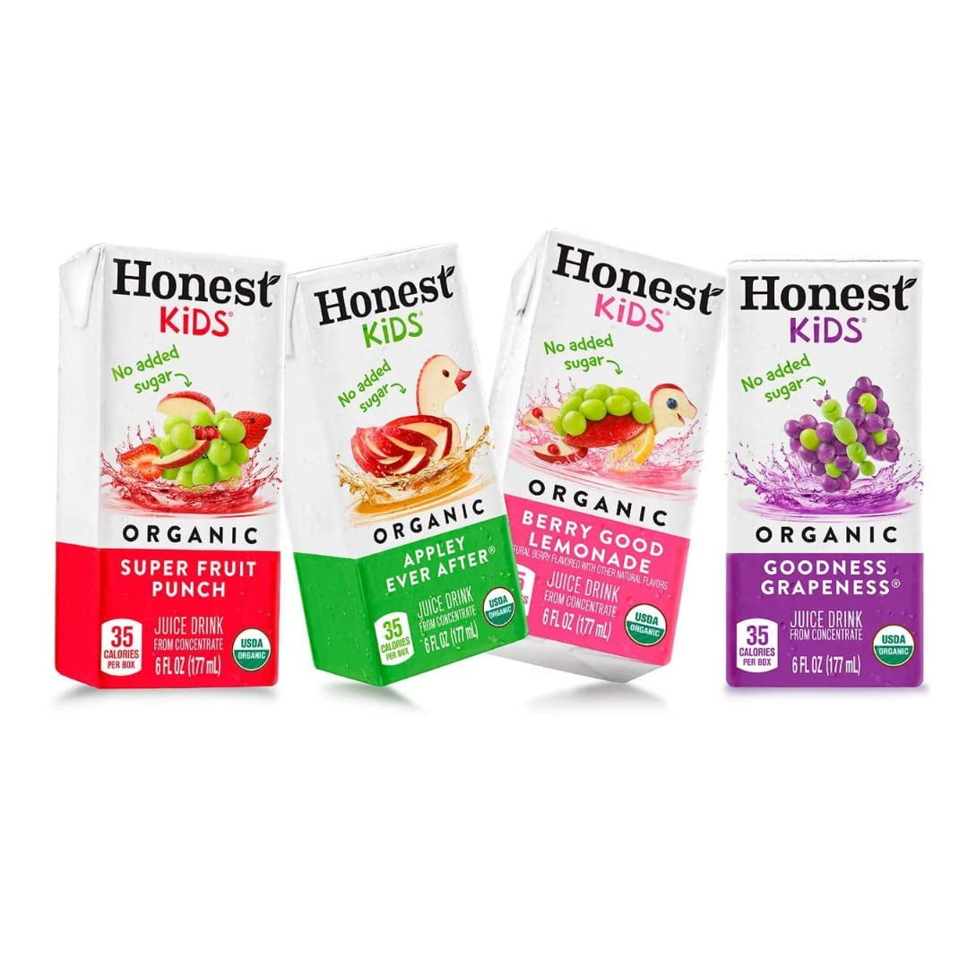 Honest Kids Organic Juice Drink Assorted Variety Pack, 6 Fl Oz, (40 Count)