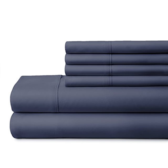Ienjoy Home Set de sábana de 6 piezas, Rey de California, Armada Soft Essentials Juego De Sabanas