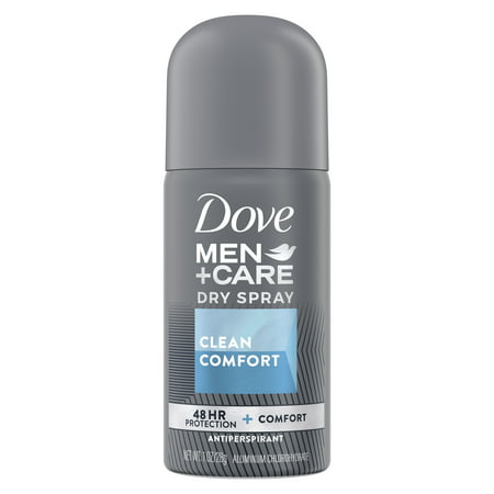 Dove Men + Care Clean Comfort Antiperspirant & Deodorant Dry Spray Travel Size - 1oz - Trial Size