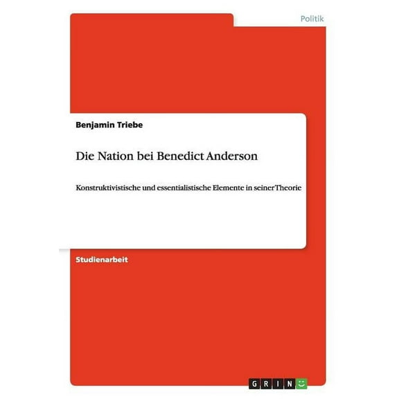 Die Nation bei Benedict Anderson