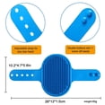 thumbnail image 2 of cepillos para el cuidado de perros, cepillo para champú para mascotas, cepillo para el baño de perros, cepillo para quitar el pelo, peine de goma para masaje relajante con correa ajustable para pelo c, 2 of 5