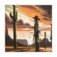 thumbnail image 1 of Picket Line Protestators - Canvas, 1 of 10