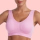 thumbnail image 3 of Conjunto de lencería Sujetador de belleza para mujer, sujetador de ejercicio de una pieza, uso diario femenino (rosa L) Ygjytge Rosa T L para Mujer, 3 of 5