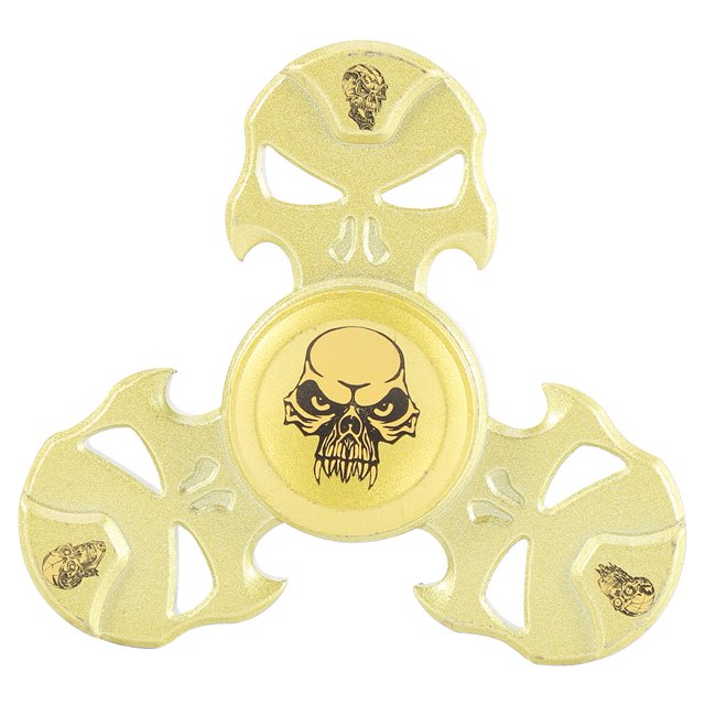 Spinner para la yema del dedo, bolas de acero a la moda, rodamiento para aliviar el estrés, juguete para manos EDC (dorado), 1 ud.