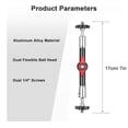 thumbnail image 4 of Mistaha 7 Inch Adjustable Articulating Friction Magic Arm Flexible Extension Bracket Aluminum Alloy with Dual, 4 of 6