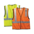 thumbnail image 4 of CROWN CRAZE - High Visibility Reflective Vest for Workers| Economy Single Pocket Hook-and-Loop Mesh Vest | 100% Polyester Vest | Lime & Orange Mix Pack of- 9 | Size: 3XL, 4 of 5