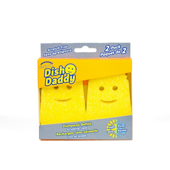 Scrub Daddy Dish Daddy Non-Scratch Scrub Dishwand Refills, 2 Count