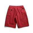thumbnail image 4 of SOOMLON Men's Cartoon Print High Waisted Casual Summer Shorts Zipper Y2k Shorts Workwear Shorts Slim Fit Straight Leg Pants Outdoor Sports Shorts Red M, 4 of 4