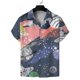 thumbnail image 3 of Camisas de playa hawaianas de moda de verano para hombre y mujer, camisetas florales, camisetas Harajuku con estampado 3D de solapa, camisa de manga corta, ropa para niño y niña, 3 of 5