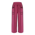 thumbnail image 4 of BILIKEYU Women's Baggy Wide Leg Pants, Women's Pants, Travel Pants, Wide Leg Jeans Woman, 4 of 5