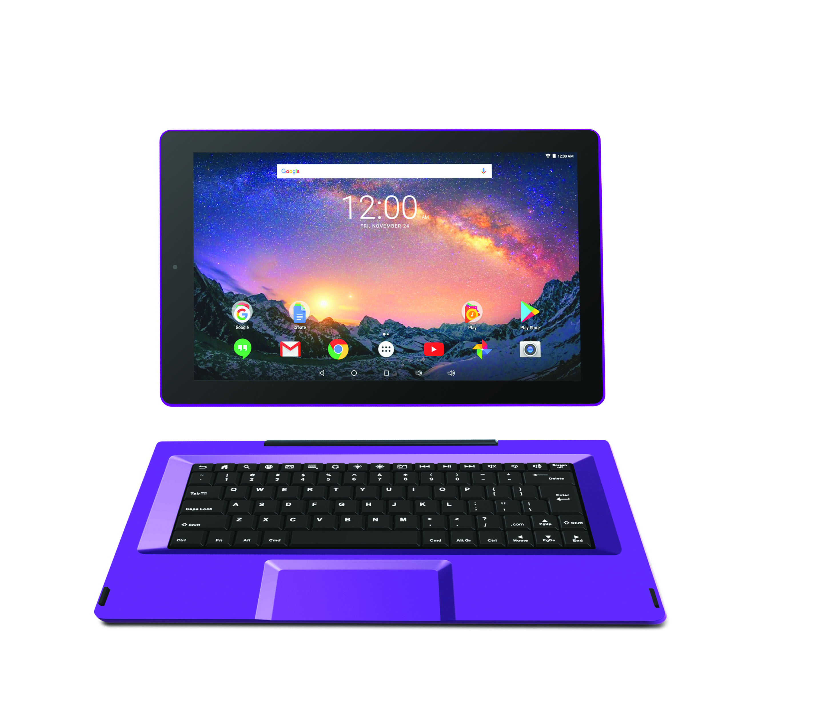 RCA Galileo Pro 11.5" 32GB 2-in-1 Tablet with Keyboard Case Android OS, Purple (Google Classroom Ready) - image 5 of 5