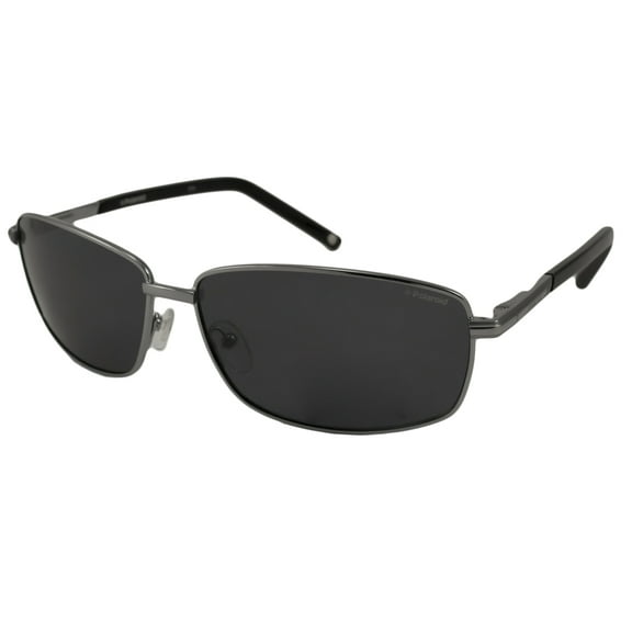 Polaroid Sunglasses P9302 / Frame: Silver Lens: Polarized Gray