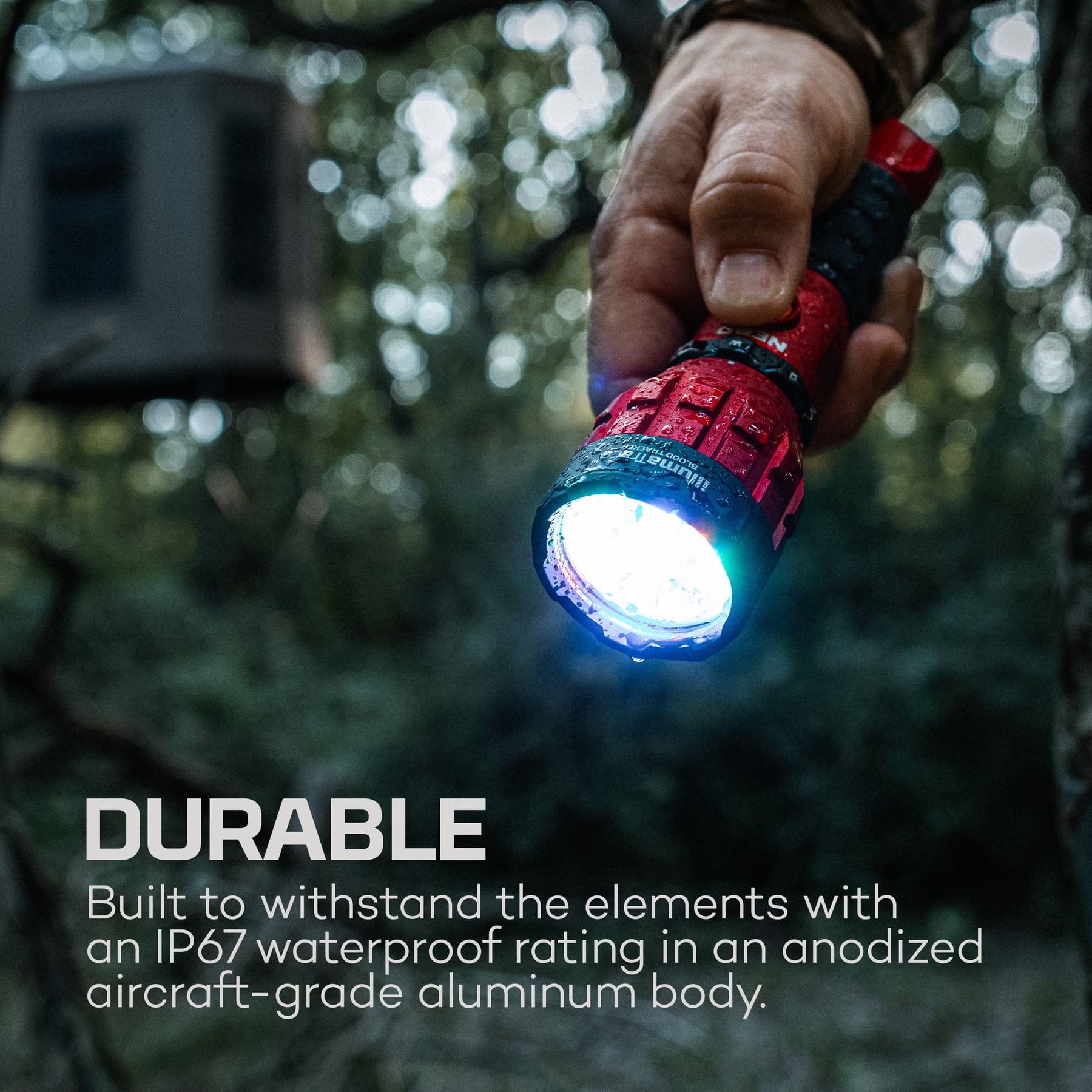 NEBO illumaTrace Blood Tracker 170 lm (Lumen) LED Gray Rechargeable Handheld Flashlight
