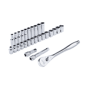 Milwaukee 48-22-9510 28 pc. 1/2 Socket Wrench Set (Metric)