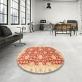 thumbnail image 3 of Ahgly Company Indoor Rectangle Abstract Orange Red Oriental Area Rugs, 3' x 5', 3 of 6