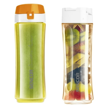 Sencor - 20 Oz. Smoothie Blender with Travel Bottles - Orange