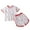 Red, variant on Ahuyic Toddler Kids Clothing Set,Kids Casual Outfits,Summer Thin Round Neck Short Sleeved Set Home Clothes Two-piece Set Cute Printed T-shirt+shorts