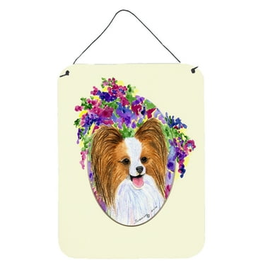 Caroline's Treasures SS8074DS1216 Papillon Wall or Door Hanging Prints, 12x16, multicolor