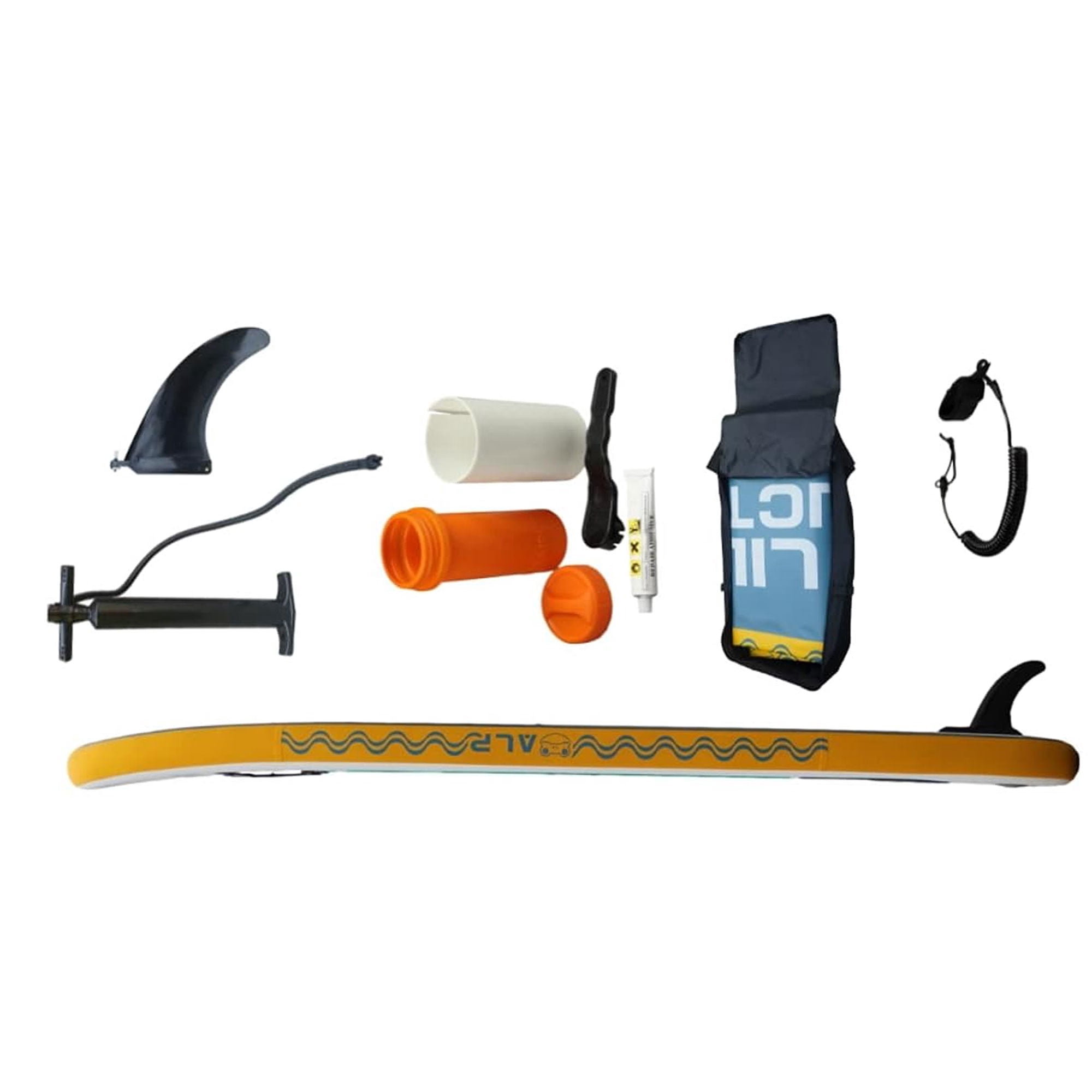 Aqua Lily Pad Premium Inflatable Stand Up Paddle Board w/Accessories & Bag