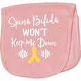 thumbnail image 2 of Inktastic Spina Bifida Awareness Message Ribbon Baby Burp Cloth, 2 of 3