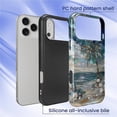 thumbnail image 2 of Case for iPhone 17 Pro, PC Hard Shell & Silicone Inner Bumper, Anti-Scratch Full-Body Cover Shockproof Slim Design Beach Palm Tree, 2 of 5