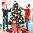 thumbnail image 5 of 12/6 piezas de bolas de espuma blancas para colgar en el árbol de Navidad, adornos redondos para el hogar, el jardín, la fiesta, suministros de decoración de Navidad, 5 of 5