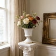 thumbnail image 5 of karymi Vintage White Metal Planter Pots, Small Vase Roman Flower Vase Rustic for Wedding Event Office Table Centerpiece and Gift Gifts for Men Party Favors, 5 of 8