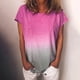 thumbnail image 5 of Gibobby Blusas Manga Larga Para Mujer Camiseta de manga corta suelta 3D de manga corta grande con estampado de verano para mujer（Rosa， XL), 5 of 5