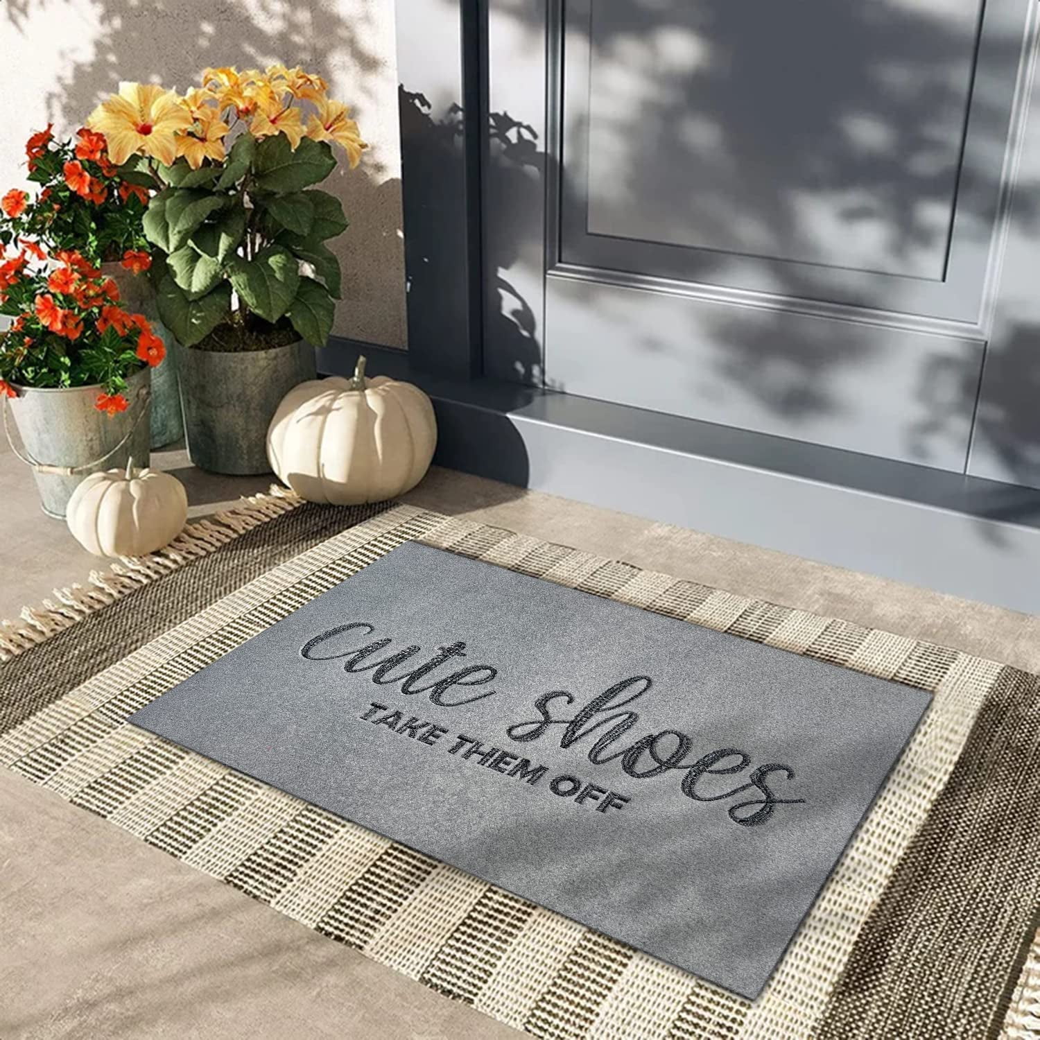 Ayatow Thin Door Mats for Inside Entry, Fox Sake Take Your Shoes Off Funny  Doormats for Outdoor Entrance Home 23.6 X 15.7 Size, Welcome Mat Indoor