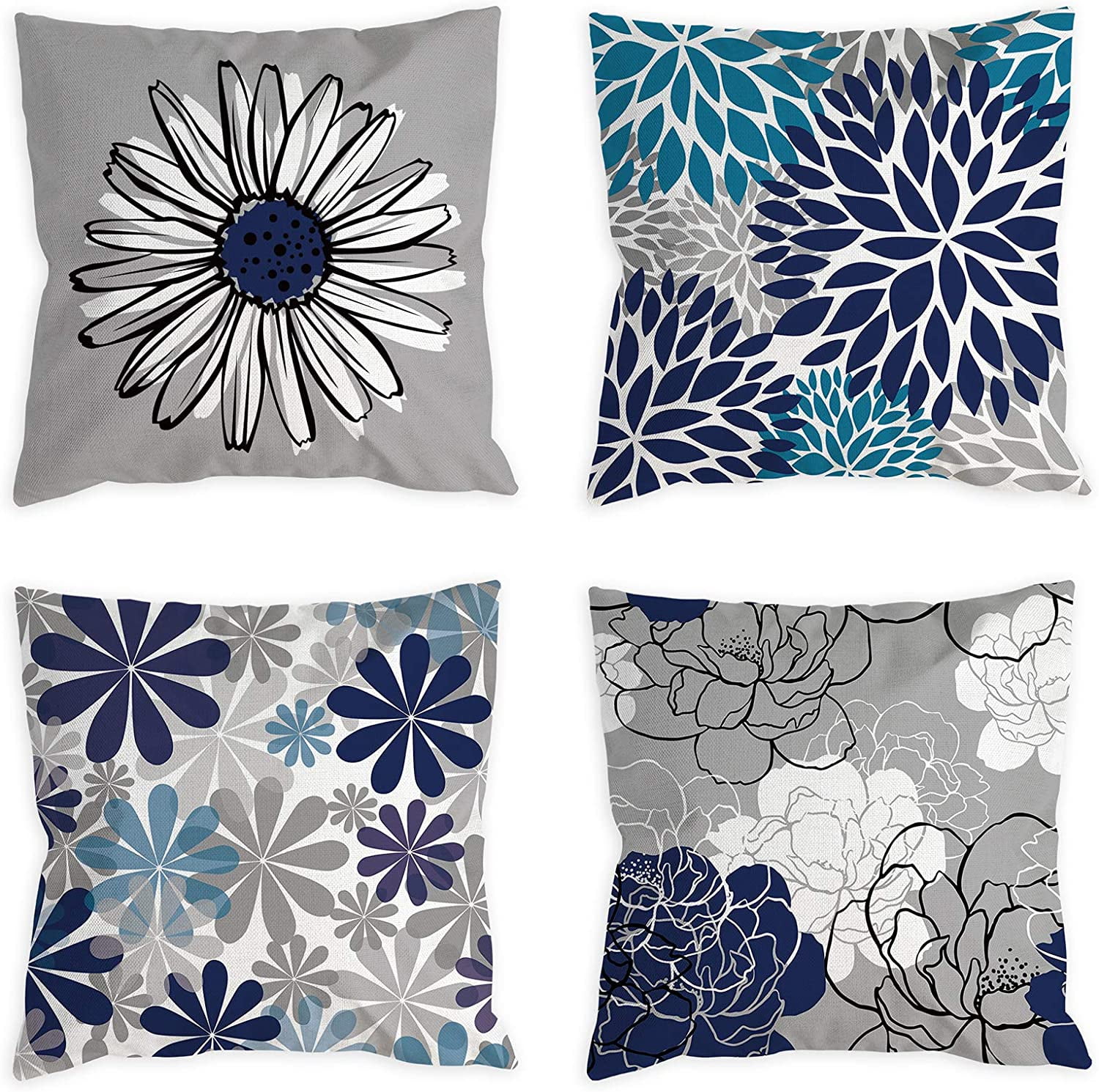 Stripes Geometry Pentagram Linen Pillow Case Cushion Cover Home Sofa Decoration 