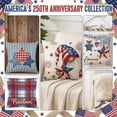 thumbnail image 3 of Patriotic Decor-Throw Pillow Covers 18x18 in Set of 2,4th of July Linen Pillow Case for Independence Day,Memorial Day,Veteran's Day,USA,American Summer Outdoor Red White Blue Decorations, 3 of 6