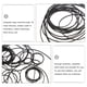 thumbnail image 2 of Cinturas de cassette de 50 piezas Corturas de transmisión cuadradas Corturas de reproductor de cassette para el mantenimiento de la reparación de grabadoras, 2 of 6