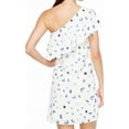thumbnail image 3 of CeCe Women's Floating Petals Ruffled One Shoulder Dress New Ivory Dress, 3 of 4
