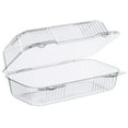 thumbnail image 2 of Dart StayLock Plastic Hinged Containers, 9"H x 5-3/8"W x 3-1/2"D, Clear, Pack Of 250 Containers, 2 of 3