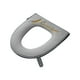 thumbnail image 2 of Adhesivo para la tapa de la tapa del asiento del váter de invierno | Anillo de asiento de inodoro de felpa suave de forro polar | Encaja en inodoros pequeños | Antideslizante, lavable, reutilizable, 2 of 6