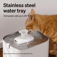thumbnail image 5 of PETLIBRO Upgrade Cat Water Fountain Stainless Steel Tray, Dockstream 2 Cat Fountain Indoor, 3L/101oz Auto Cat Fountains for Drinking, App Monitoring Pet Water Fountain Dog, 5G WiFi, 5 of 8