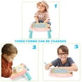 thumbnail image 3 of Tablero de dibujo magnético para niños pequeños, tablero grande para garabatear, almohadilla de dibujo para pintura con patas de mesa desmontables para niñas y niños, 3 of 6