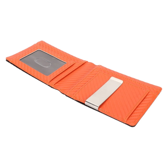 Cartera Delgada Para Hombre Con Bloqueo RFID, 10 Ranuras Para Tarjetas De Crédito, Clip Para Dinero, Fibra De Carbono PU, Para Novio, Esposo, Papá, Amigo, Interior