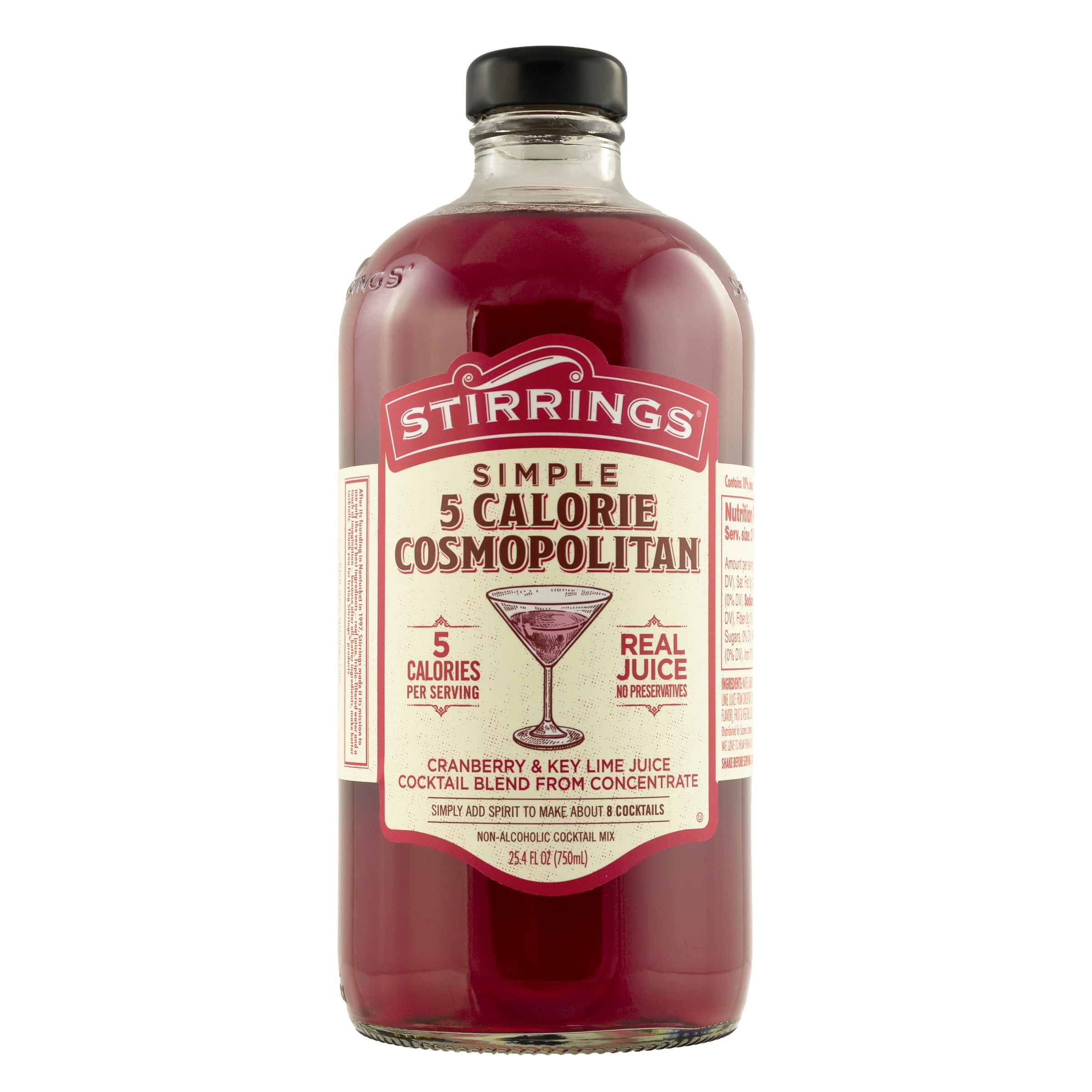 Stirrings 5 Calorie Cosmopolitan Cocktail Mixer, 750ml