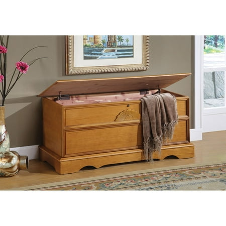 Honey Oak Organizer - Coaster Company Cedar Chest, Honey