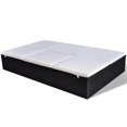 thumbnail image 2 of vidaXL Double Sun Lounger with Cushion Poly Rattan Black, 2 of 4