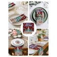 thumbnail image 3 of Christmas Snowflakes Cloth Napkins Set of 4 Reusable Dinner Napkins, Winter Gingerbread Man Xmas Tree Plaid Cocktail Napkin Washable Table Napkins for Wedding/Holiday Party/Baby Shower 20"x20", 3 of 7