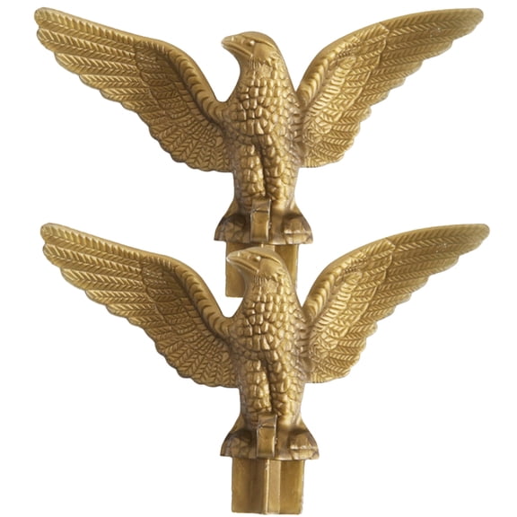 MLINS 4 Pcs Poles Eagle Flagpole Head Eagle Flagpole Topper Ornament 11.00X6.50X2.00CM