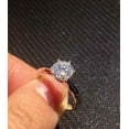 thumbnail image 4 of 4ct Round Cut Lab-Created Diamond Bridal Set Engagement Ring 14k Gold Plated, 4 of 4