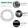thumbnail image 3 of 500PCS Universal Disposable Steering Wheel Cover Plastic Transparent Car Steering Wheel Covers with Elastic Trims for Steering Wheels, 3 of 4