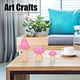 thumbnail image 3 of Manualidades con setas, adornos de madera lindos e innovadores, decorar dormitorio, estudio, oficina, cafetería, 3 piezas/juego (rosa) brillar Electrónica, 3 of 5