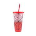 thumbnail image 3 of Spider Color Changing Cups, Cold Activated Color Changing Spider Web Tumbler, 24oz Reusable Plastic Cup with Lid & Straw, Halloween Spider Iced Drink Tumbler for Party Favors, Travel, Daily Use, 3 of 7