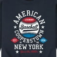 thumbnail image 3 of Instant Message - American Baseball Cooperstown - Men's Crew Neck Fleece Pullover, 3 of 6