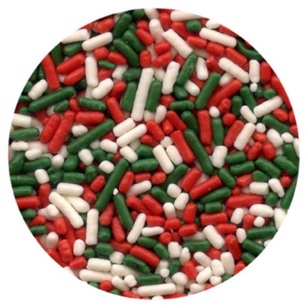 Red, White, & Green Jimmies / Sprinkles - 4 oz - Walmart.com