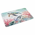 thumbnail image 2 of Coastal Turtle Door Mat&nbsp;Indoor Outdoor Entrance, Non Slip Rug for Kitchen Bathroom Entryway Rug, Nautical Ocean Coral Starfish Seashells Washable Doormat Floor Mat for Office 24x36 Inch, 2 of 8